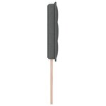 vidaXL Tête de lit LED Lignes Gris Foncé 72 cm Tissu