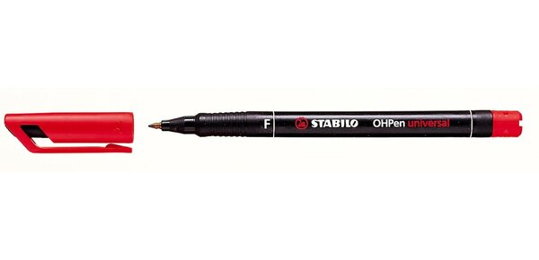 Feutre pour films OHPen universal, permanent, rouge STABILO