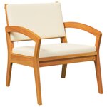 vidaXL Ensemble de Bistro 5 pièces avec coussins en bois d'acacia massif