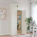 vidaXL Classeur blanc 90x40x220 cm acier