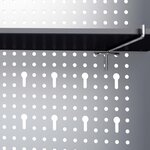 vidaXL Armoire à outils murale Style Industriel Métal Gris et noir