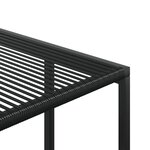 vidaXL Ensemble à manger de jardin 11 Pièces noir résine tressée