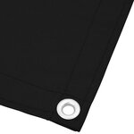 vidaXL Écran de balcon noir 120x800 cm 100  polyester oxford