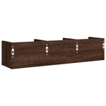 vidaXL Armoires murales 2Pièces chêne marron 75x18x16 5cm bois ingénierie