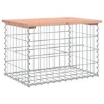 vidaXL Banc de jardin design gabion 63x44x42 cm bois massif de douglas