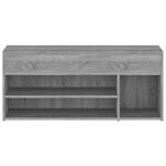vidaXL Banc à chaussures Sonoma gris 105x30x45 cm Bois d'ingénierie