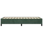 vidaXL Cadre de lit sans matelas vert foncé 90x190 cm velours