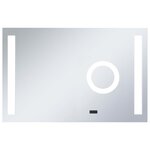 vidaXL Miroir mural à LED de salle de bain et capteur tactile 100x60cm