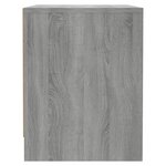 vidaXL Table de chevet Sonoma gris 45x34x44 5 cm bois d'ingénierie