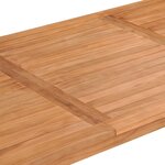 vidaXL Table Batavia 200x100x75 cm Bois de teck massif