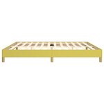 vidaXL Cadre de lit sans matelas vert 200x200 cm tissu