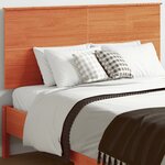 vidaXL Tête de lit cire marron 135 cm bois massif de pin