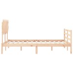 vidaXL Cadre de lit sans matelas bois massif
