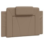 vidaXL Cadre de lit avec tête de lit Cappuccino 80x200 cm Similicuir