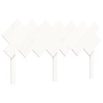 vidaXL Cadre de lit sans matelas blanc 140x190 cm bois de pin massif