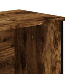 vidaXL Bibliothèque chêne fumé 80x31x74 5 cm bois d'ingénierie