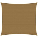 vidaXL Voile d'ombrage 160 g/m² Taupe 5x5 m PEHD