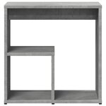 vidaXL Table d'appoint Gris béton 50x30x50 cm Bois d'ingénierie