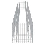vidaXL Lit surélevé à gabion Acier galvanisé 540x50x50 cm