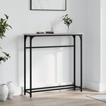 vidaXL Table console sonoma gris 75x19 5x75 cm bois d'ingénierie