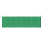 vidaXL Coussin de banc de jardin vert 180x50x3 cm tissu oxford