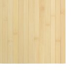 vidaXL Tapis rectangulaire naturel clair 100x300 cm bambou