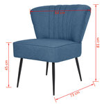 vidaXL Chaise de cocktail vert tissu
