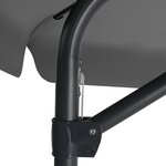 vidaXL Parasol d'extérieur avec poteau en acier 300 cm Anthracite
