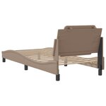 vidaXL Cadre de lit sans matelas cappuccino 90x190 cm similicuir