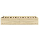 vidaXL Cadre de lit sans matelas chêne sonoma 75x190 cm