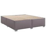 vidaXL Sommier à lattes de lit avec matelas Gris 180x200 cm Similicuir
