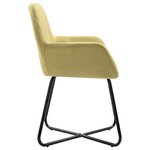 vidaXL Chaises à manger lot de 2 vert tissu