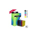 Compatible Epson T1295 Pack 15 cartouches Noir et couleurs XL (Pomme)