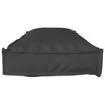 vidaXL Coussins de palette pour banc 2 Pièces Noir 120x40x8 cm Tissu Oxford
