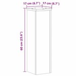 vidaXL Supports pour plantes 2 Pièces chêne artisanal bois d'ingénierie