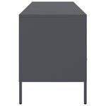 vidaXL Meuble TV anthracite 100 5x39x50 5 cm acier laminé à froid