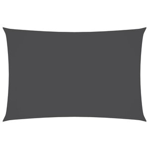 vidaXL Voile de parasol tissu oxford rectangulaire 6x8 m anthracite