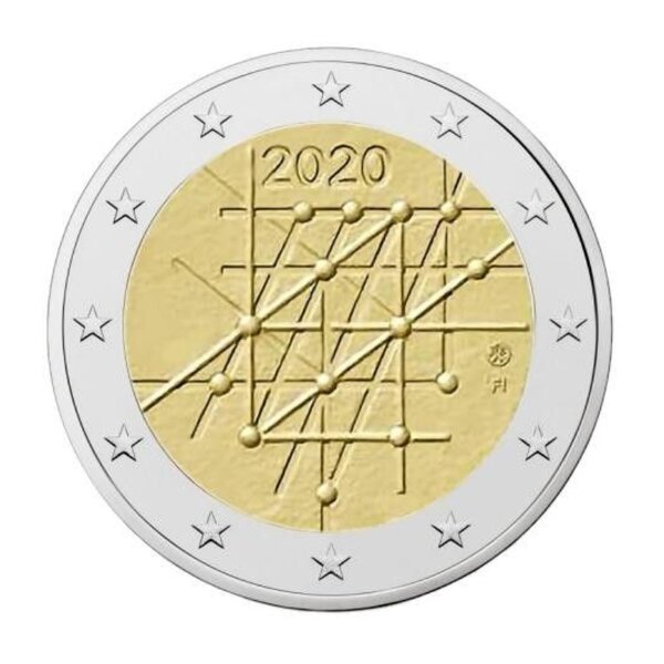 2 euros commémorative Finlande 2020 - Université de Turku.