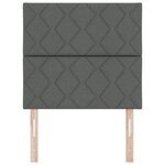 Tête de lit vidaXL Design Blocs en Diamant Gris foncé 100 cm Tissu