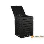 Nature Bac à compost 300 L Noir