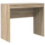 vidaXL Bureau avec rangement en chêne Sonoma en bois d'ingénierie