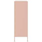 vidaXL Buffet haut rose 68x39x113 cm acier