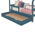 Tiroir de lit 120 x 200 BUDDY - vert pétrole