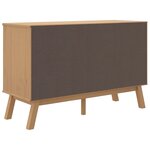 vidaXL Buffet OLDEN gris et marron 114x43x73 5 cm bois massif de pin