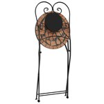 vidaXL Chaises de bistrot pliables lot de 2 terre cuite céramique