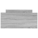 vidaXL Cadre de lit sonoma gris 100x200 cm bois d'ingénierie