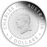 Pièce de monnaie en Argent 2 Dollars g 62.2 (2 oz) Millésime 2024 DOUBLE DRAGON