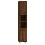 vidaXL Ensemble d'armoires de salle de bain 4 Pièces chêne marron
