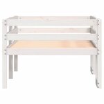 vidaXL Cadre de lit d'enfant blanc 75x190 cm bois de pin massif