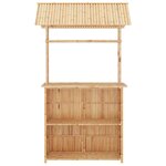 vidaXL Mobilier de bar 3 Pièces Bambou